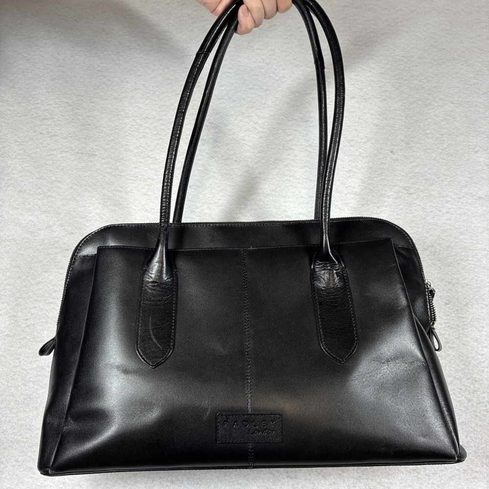 Radley London Leather Large Grab Style Satchel Shoulder Work Street Ziptop Bag